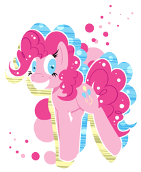 Size: 1311x1590 | Tagged: safe, artist:beardie, pinkie pie, earth pony, pony, grin, lineless, smiling, solo