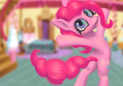 Size: 3000x2100 | Tagged: safe, artist:hecc95, pinkie pie, pony, bipedal, high res, solo, sugarcube corner