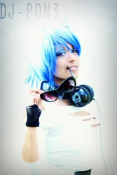 Size: 2212x3318 | Tagged: safe, artist:awesome-vivi, dj pon-3, vinyl scratch, human, cosplay, irl, irl human, photo, solo