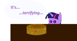 Size: 1294x685 | Tagged: safe, artist:mypaintedmelody, derpibooru import, twilight sparkle, fruitcake, pointy ponies, solo