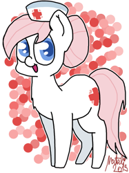 Size: 553x738 | Tagged: safe, artist:natalistudios, nurse redheart, earth pony, pony, solo