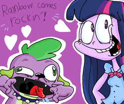 Size: 972x814 | Tagged: safe, artist:jazzytheman, derpibooru import, spike, twilight sparkle, equestria girls, rainbow rocks