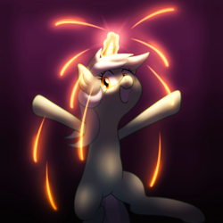 Size: 2000x2000 | Tagged: safe, artist:smokedpone, lyra heartstrings, pony, unicorn, female, horn, magic, mare, solo