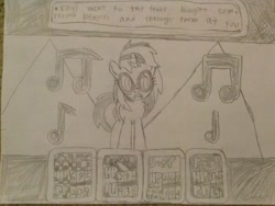 Size: 2592x1944 | Tagged: safe, dj pon-3, vinyl scratch, pony, unicorn, earthbound, jeff andonuts, ness, nintendo, paula, poo (character)