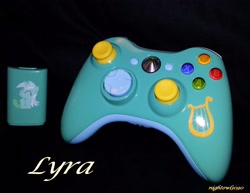 Size: 2560x1977 | Tagged: safe, artist:nightowl3090, lyra heartstrings, battery, controller, custom, irl, photo