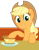 Size: 2467x3147 | Tagged: safe, artist:sketchmcreations, applejack, earth pony, pony, the saddle row review, food, inkscape, looking at you, pie, simple background, smiling, solo, transparent background, vector