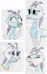 Size: 2942x4567 | Tagged: safe, artist:insert-artistic-nick, rarity, dragon, alternate universe, collage, dragonified, gimp, graph paper, raridragon, species swap, traditional art