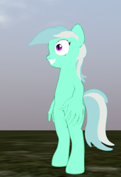 Size: 337x493 | Tagged: safe, lyra heartstrings, pony, unicorn, female, hand, horn, mare, second life, solo