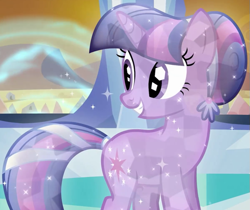 Size: 623x523 | Tagged: safe, derpibooru import, screencap, twilight sparkle, unicorn twilight, crystal pony, pony, unicorn, the crystal empire, cropped, crystallized, female, mare, outfit catalog, solo