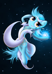 Size: 4544x6480 | Tagged: safe, artist:mrpudding701, lyra heartstrings, pony, unicorn, absurd resolution, clothes, glowing hooves, jewelry, mage, magic, pendant, robes, smiling, solo