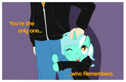 Size: 900x587 | Tagged: safe, artist:terra-tigra, lyra heartstrings, human, fanfic:background pony, clothes, hoodie, ponies wearing black