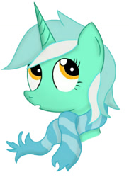 Size: 688x943 | Tagged: safe, artist:sdyfly, lyra heartstrings, pony, unicorn, female, green coat, horn, mare, solo, two toned mane