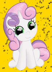 Size: 800x1110 | Tagged: safe, artist:ohohokapi, sweetie belle, cute, diasweetes, solo