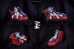 Size: 11096x7402 | Tagged: safe, artist:shuxer59, rarity, pony, unicorn, absurd resolution, craft, cutie mark, fainting couch, female, irl, mare, photo, sculpture, sofa, solo