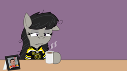 Size: 640x360 | Tagged: safe, artist:sonic-chaos, octavia melody, earth pony, pony, boston bruins, brad marchand, hockey, nhl, pixel art, rad brad, solo, sports, tired