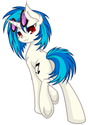 Size: 1408x1988 | Tagged: safe, artist:n0m1, dj pon-3, vinyl scratch, pony, unicorn, :3, butt, cute, female, looking back, mare, plot, simple background, solo, transparent background, vinylbetes