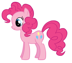 Size: 1656x1446 | Tagged: safe, artist:durpy, pinkie pie, pony, simple background, smiling, solo, stock vector, transparent background, vector