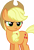 Size: 4000x5884 | Tagged: safe, artist:theevafreak, applejack, earth pony, pony, applejack's "day" off, absurd resolution, cute, jackabetes, sad, scene interpretation, simple background, solo, transparent background, unhapplejack, vector