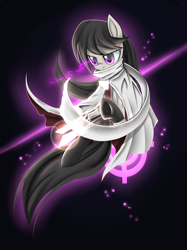 Size: 3200x4285 | Tagged: safe, artist:cyanaeolin, octavia melody, earth pony, pony, cloak, clothes, solo