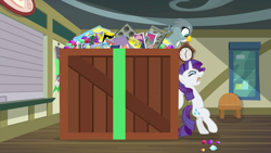 Size: 1920x1080 | Tagged: safe, screencap, gabby, rarity, pony, unicorn, dragon dropped, female, horn, mare, solo