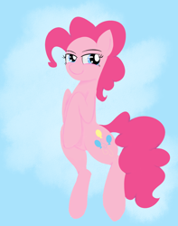 Size: 1264x1604 | Tagged: safe, artist:flaminbunny, pinkie pie, pony, bipedal, solo