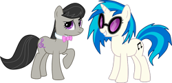 Size: 956x462 | Tagged: safe, artist:ruinedomega, dj pon-3, octavia melody, vinyl scratch, earth pony, pony, ponyscape