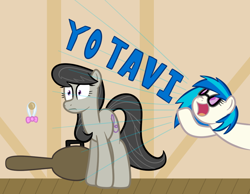 Size: 900x700 | Tagged: safe, artist:tertonda, dj pon-3, octavia melody, vinyl scratch, earth pony, pony, bowtie, yelling