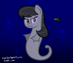 Size: 806x700 | Tagged: safe, artist:tertonda, octavia melody, sea pony, species swap, underwater