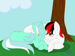 Size: 1600x1200 | Tagged: safe, artist:lazysstorm, lyra heartstrings, oc, canon x oc, female, male, shipping, straight