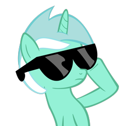 Size: 3368x3393 | Tagged: safe, artist:iamthegreatlyra, lyra heartstrings, simple background, solo, sunglasses, transparent background, vector