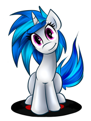 Size: 900x1200 | Tagged: safe, artist:kairaanix, dj pon-3, vinyl scratch, pony, unicorn, record, solo