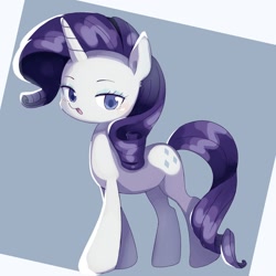 Size: 1900x1900 | Tagged: safe, artist:770nanao15, rarity, pony, unicorn, abstract background, colored pupils, cute, female, mare, open mouth, raribetes, solo