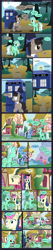 Size: 1750x8189 | Tagged: safe, artist:tabbyderp, bon bon, doctor whooves, lyra heartstrings, minuette, sweetie drops, bowtie, comic, crossover, doctor who, tardis