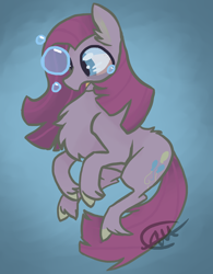 Size: 1542x1978 | Tagged: safe, artist:ashleybances, pinkie pie, pony, bubble, drowning, pinkamena diane pie, solo, underwater, unshorn fetlocks