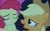 Size: 1102x673 | Tagged: safe, screencap, apple bloom, applejack, earth pony, pony, sleepless in ponyville, out of context