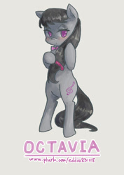 Size: 992x1403 | Tagged: safe, artist:kuang-han, octavia melody, earth pony, pony, bipedal, pixiv, solo