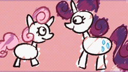 Size: 480x270 | Tagged: safe, artist:sweetie belle, screencap, rarity, sweetie belle, pony, unicorn