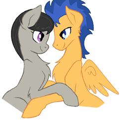 Size: 852x848 | Tagged: safe, artist:internationaltck, artist:invadersorhatena, flash sentry, octavia melody, earth pony, pony, chest fluff, crack shipping, female, flashtavia, male, shipping, simple background, straight