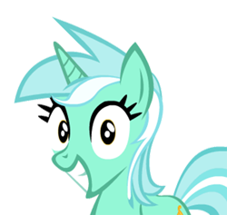 Size: 2000x1896 | Tagged: safe, artist:sirponylancelot, lyra heartstrings, pony, unicorn, and ate them, excited, grin, happy, i found pills, irrational exuberance, looking at you, simple background, smiling, solo, transparent background, wide eyes