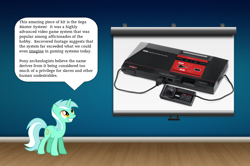 Size: 1024x681 | Tagged: safe, lyra heartstrings, exploitable meme, human studies101 with lyra, master system, meme, sega, sega master system, video game