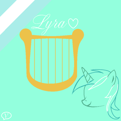 Size: 650x650 | Tagged: safe, lyra heartstrings, pony, unicorn, female, green coat, horn, mare, solo, two toned mane