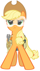 Size: 7000x12400 | Tagged: safe, artist:tardifice, applejack, earth pony, pony, applejack's "day" off, absurd resolution, goggles, simple background, solo, toolbelt, transparent background, vector