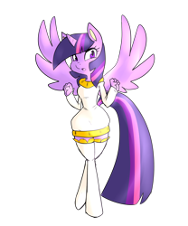 Size: 2500x3000 | Tagged: safe, artist:sacred-hedge, derpibooru import, twilight sparkle, twilight sparkle (alicorn), alicorn, anthro, simple background, solo, transparent background