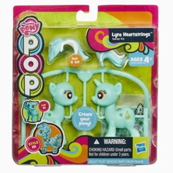 Size: 1500x1500 | Tagged: safe, lyra heartstrings, hasbro, my little pony pop!, official, packaging, sprue pony, toy