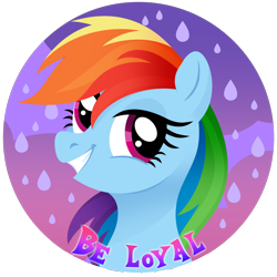 Size: 1500x1500 | Tagged: safe, artist:kabuvee, derpibooru import, part of a set, rainbow dash, pegasus, pony, bust, portrait, solo, sticker