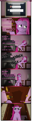 Size: 1245x4742 | Tagged: safe, artist:underwoodart, pinkie pie, earth pony, pony, absurd resolution, ask, ask pink-pony, comic, computer, door, pinkamena diane pie, scared, tumblr