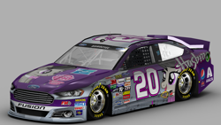 Size: 1920x1080 | Tagged: safe, octavia melody, earth pony, pony, 3d, car, ford, ford fusion, fusion, logo, nascar, racecar, vehicle