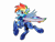 Size: 4096x3112 | Tagged: safe, artist:nekokevin, derpibooru import, rainbow dash, pegasus, pony, the cutie re-mark, alternate hairstyle, alternate timeline, amputee, apocalypse dash, armor, artificial wings, augmented, crystal war timeline, eye scar, female, high res, mare, open mouth, prosthetic limb, prosthetic wing, prosthetics, scar, simple background, solo, torn ear, transparent background, wings