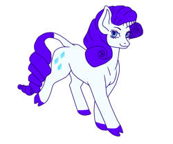 Size: 600x500 | Tagged: safe, artist:guidomista, artist:miiistaaa, artist:nijimillions, derpibooru exclusive, rarity, pony, unicorn, cloven hooves, curls, curly hair, curly mane, eyelashes, female, fullbody, hooves, horn, leonine tail, long eyelashes, looking at you, mare, purple mane, simple background, solo, transparent background