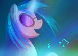 Size: 2800x2000 | Tagged: safe, artist:arastane-siryphia, dj pon-3, vinyl scratch, pony, unicorn, commission, profile, solo